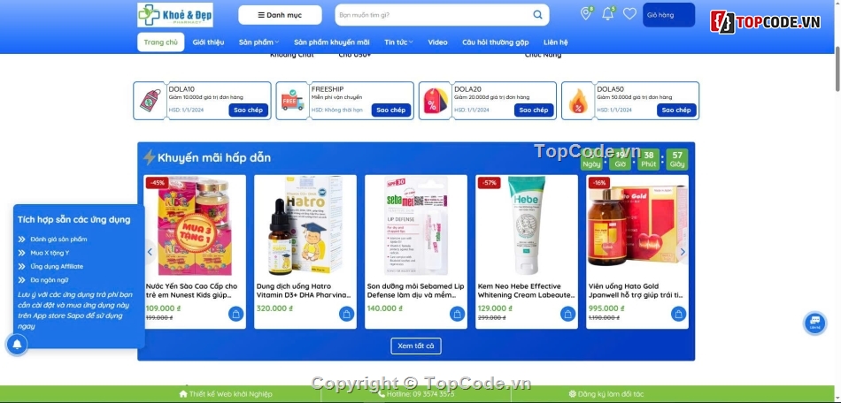 Website bán hàng,chuẩn seo,thuốc,nhà thuốc